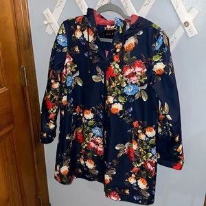 EUC NUAGE floral rain/trench coat